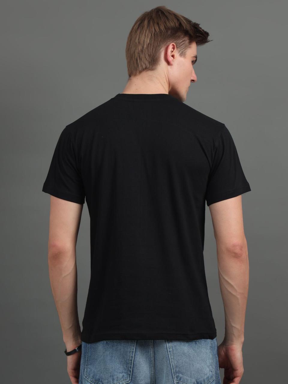 Bear Black Printed Tee