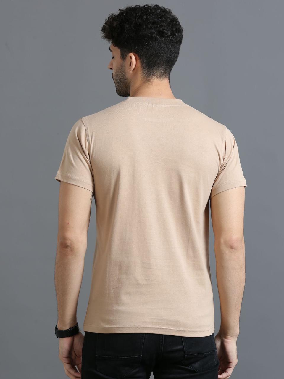 Hiking Beige Printed Tee