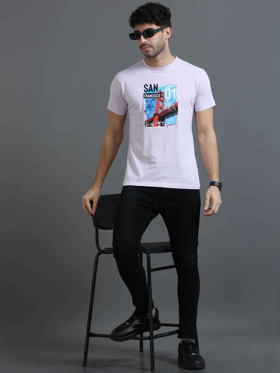 San Francisco Lavender Printed Tee