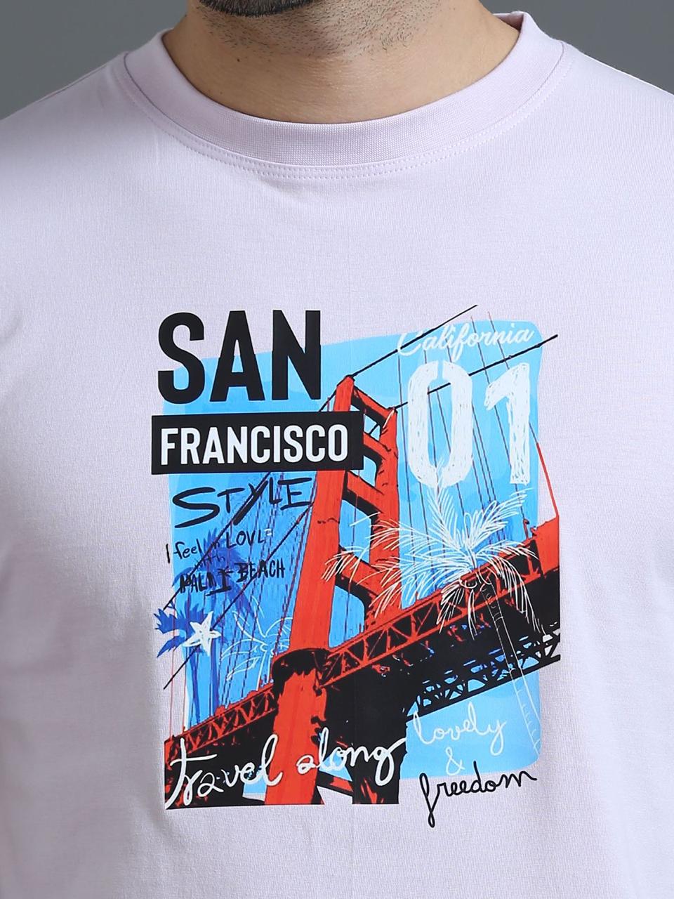 San Francisco Lavender Printed Tee