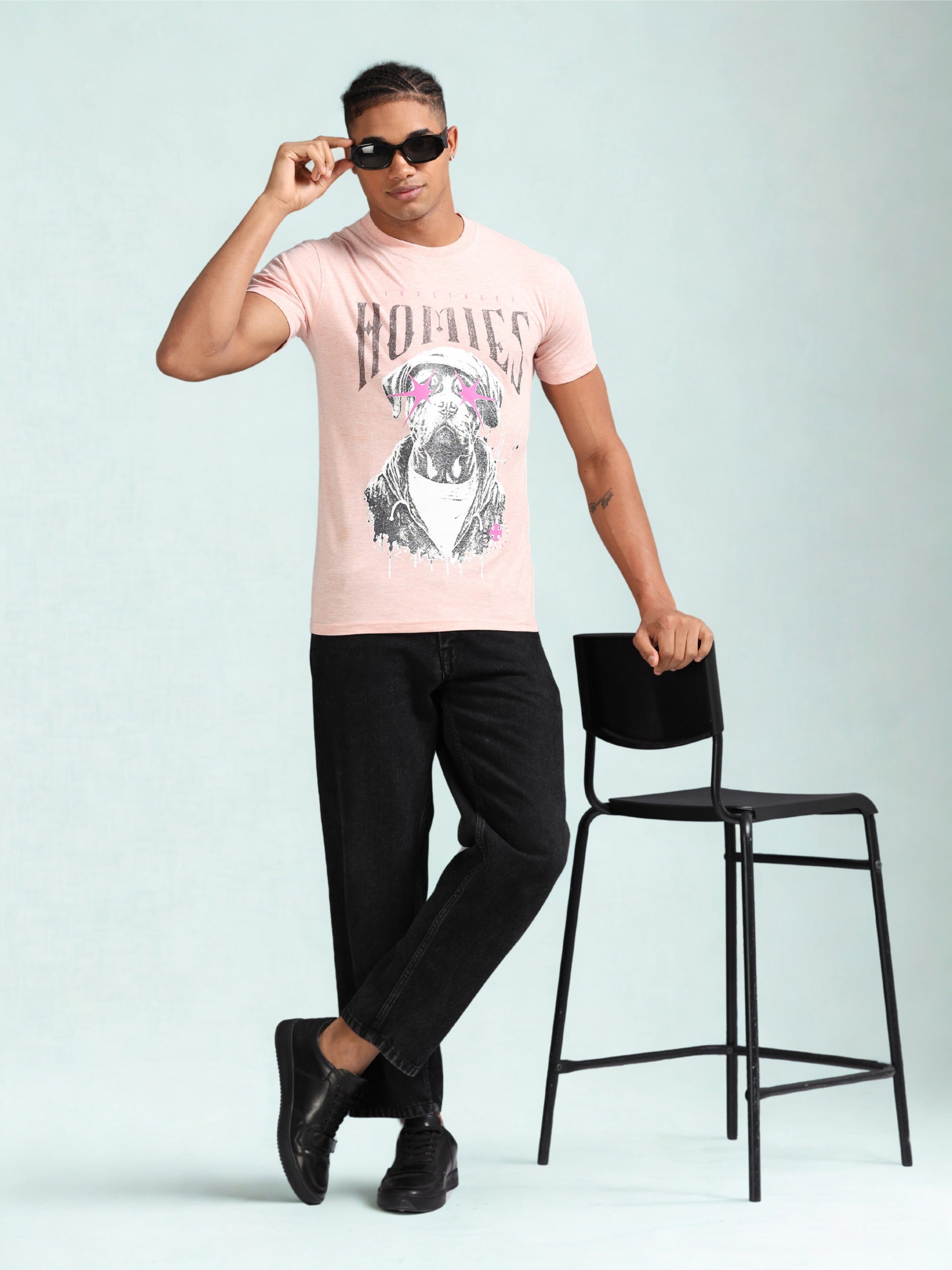 Pink Homes Printed Tee
