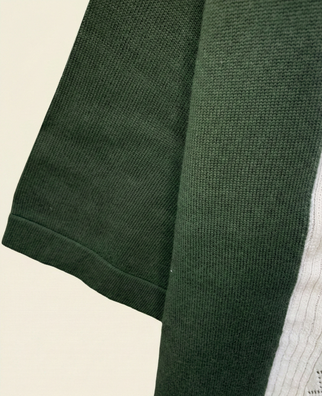 Men’s Green Olive 100% Cotton Knit Half T-Shirt