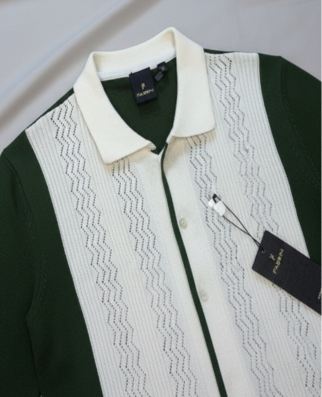 Men’s Green Olive 100% Cotton Knit Half T-Shirt