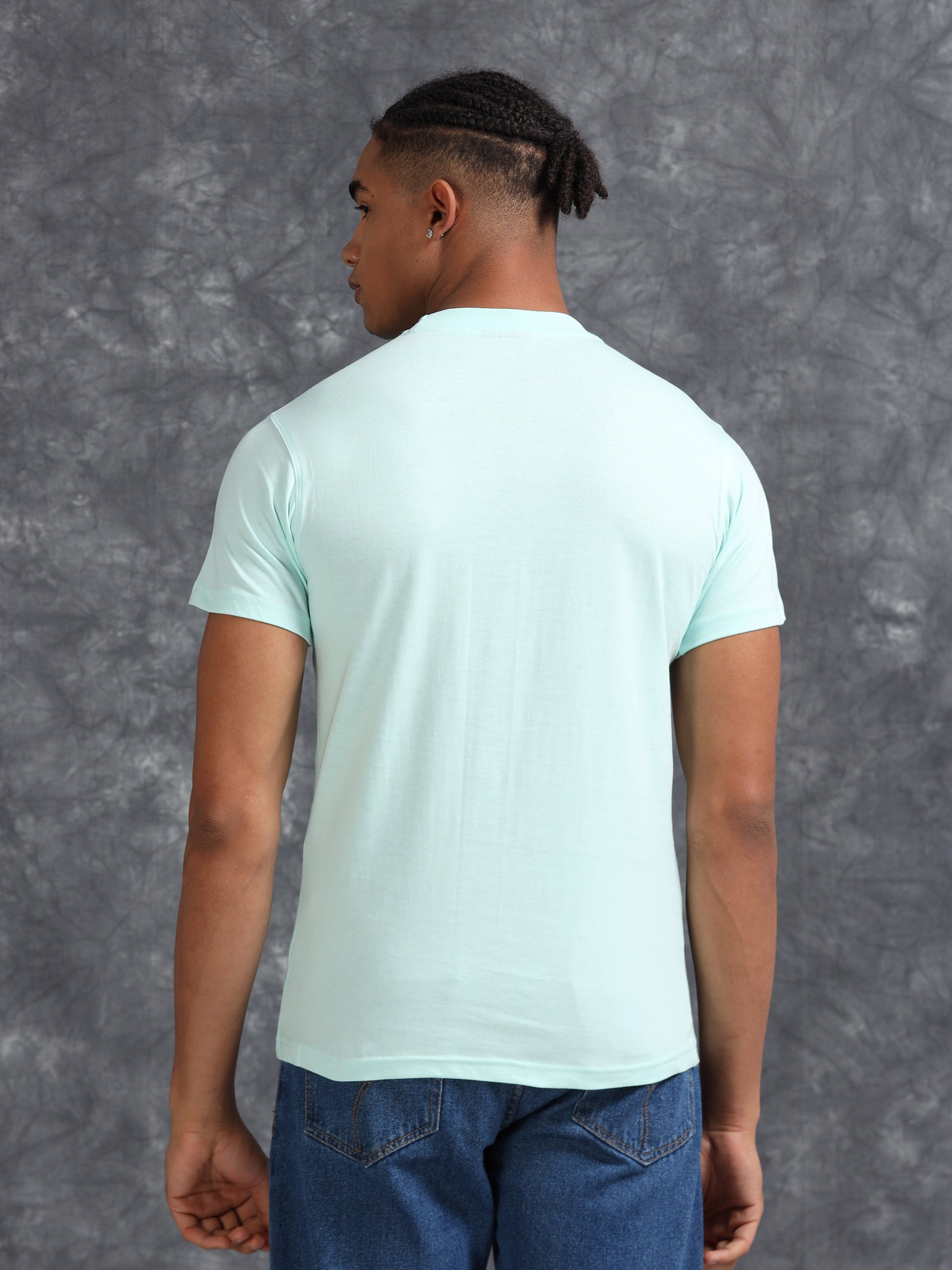 Blue Summer Time Printed Tee