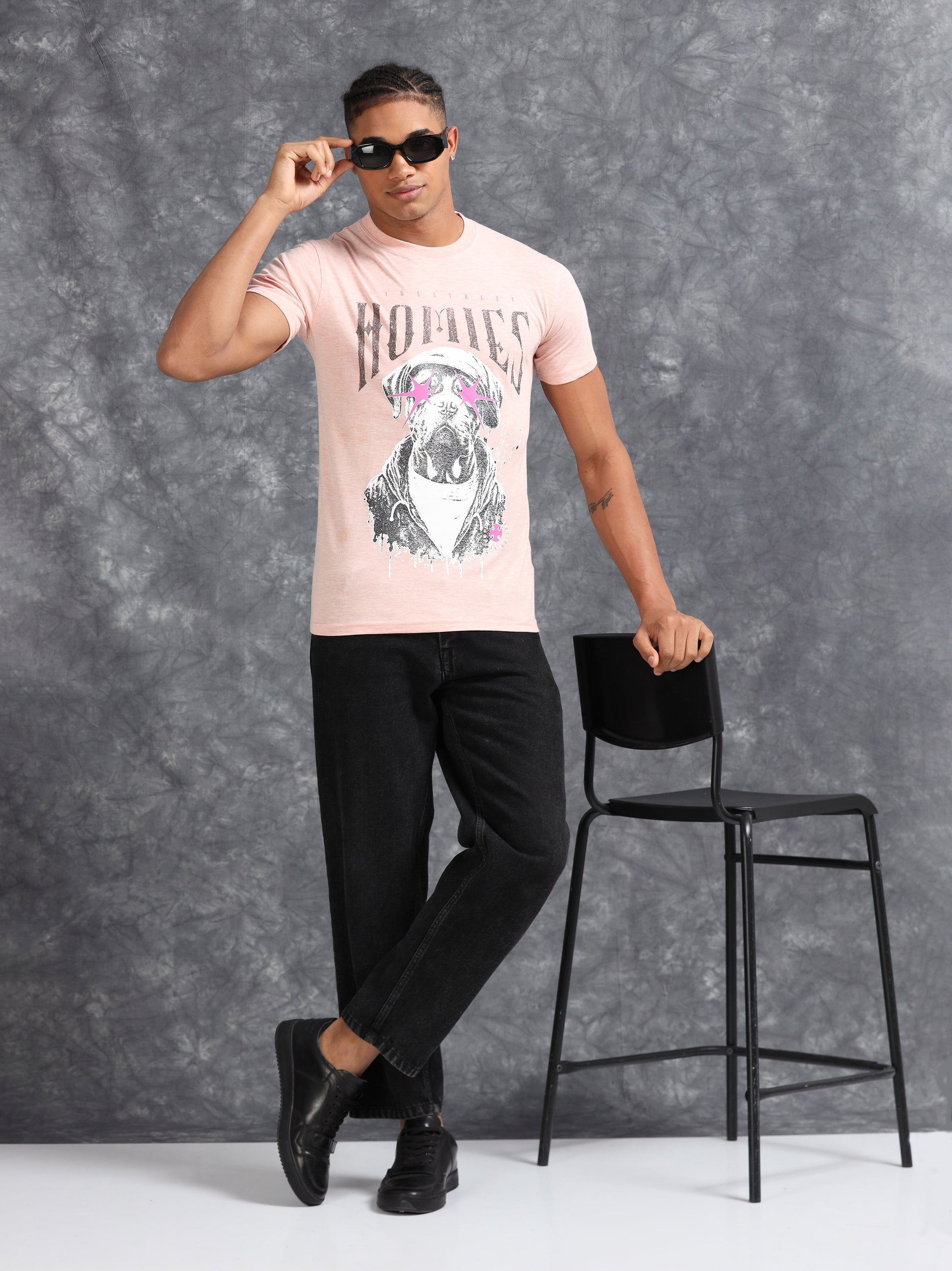 Pink Homes Printed Tee