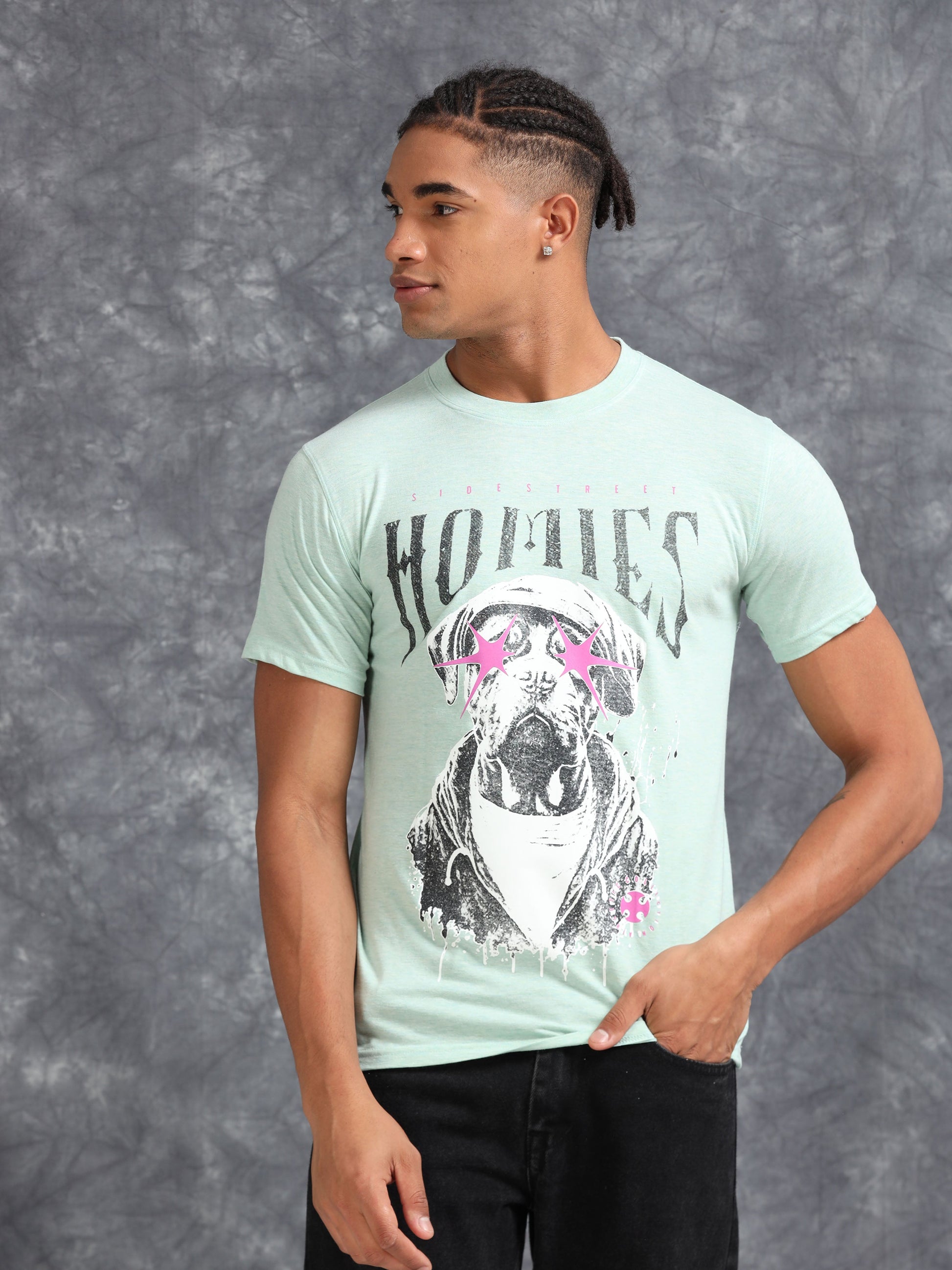 Blue Homes Printed Tee