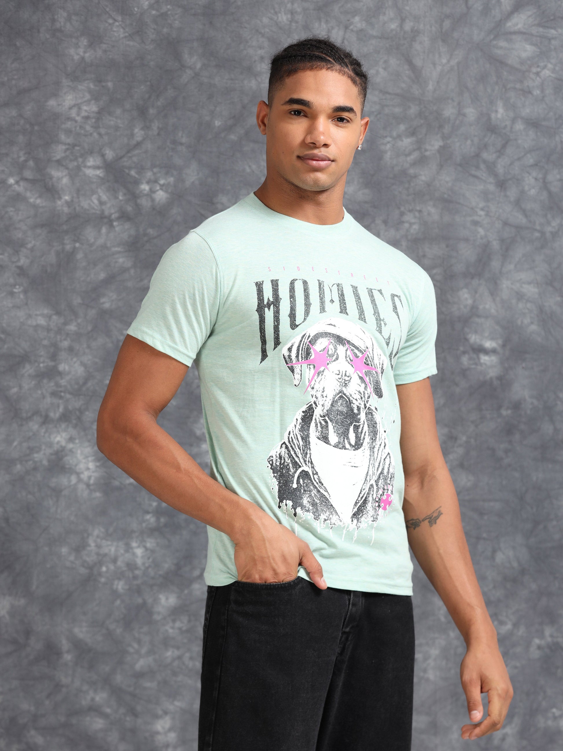 Blue Homes Printed Tee