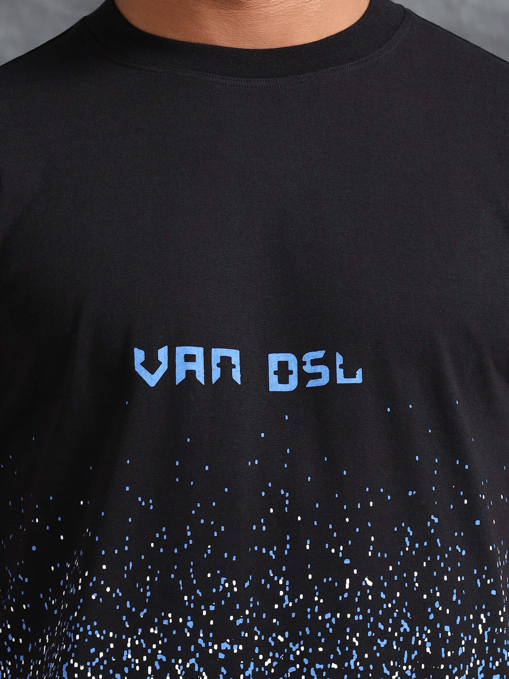 Black Crystals Printed Tee
