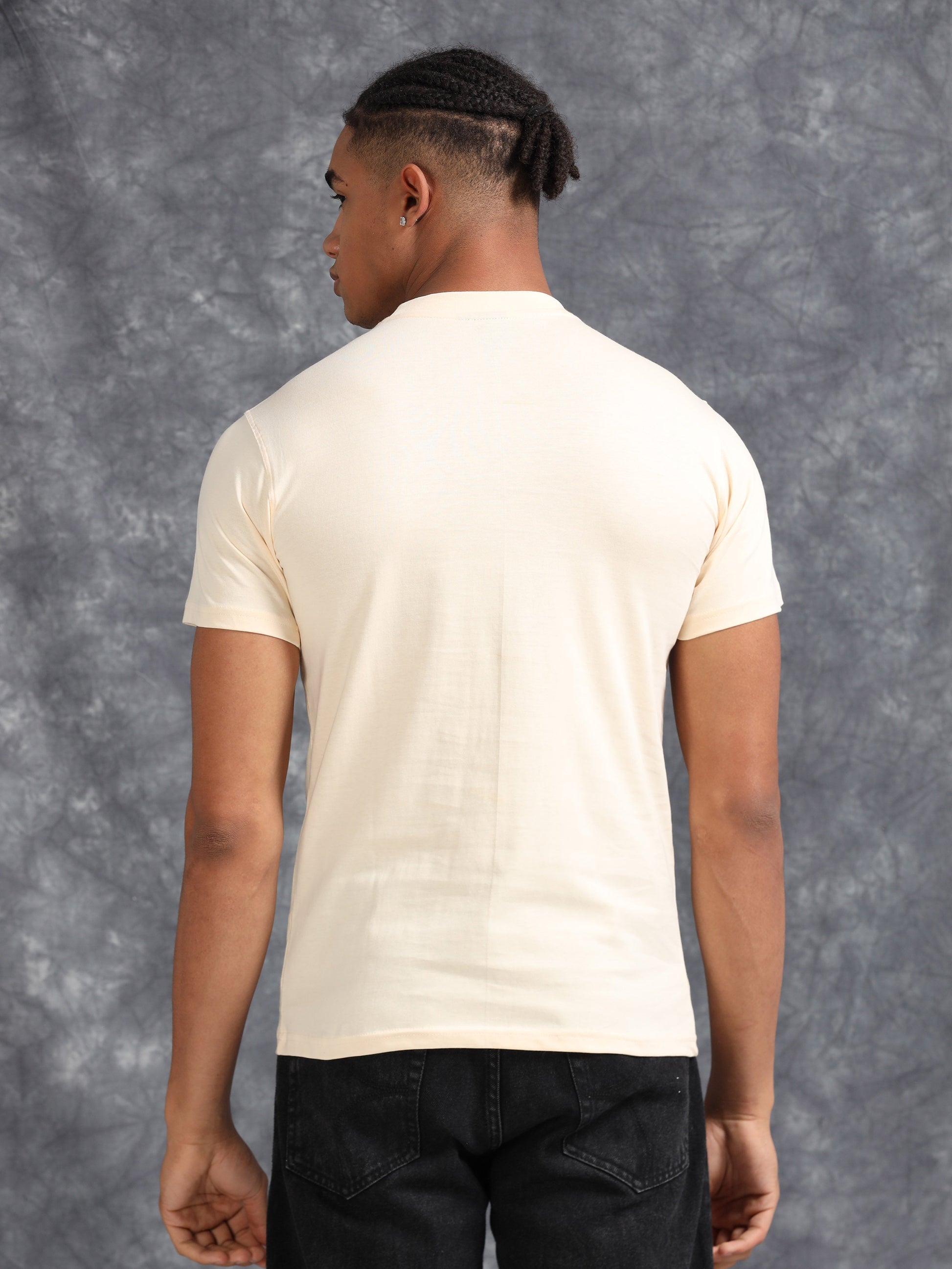 Peach Car Printed Tee