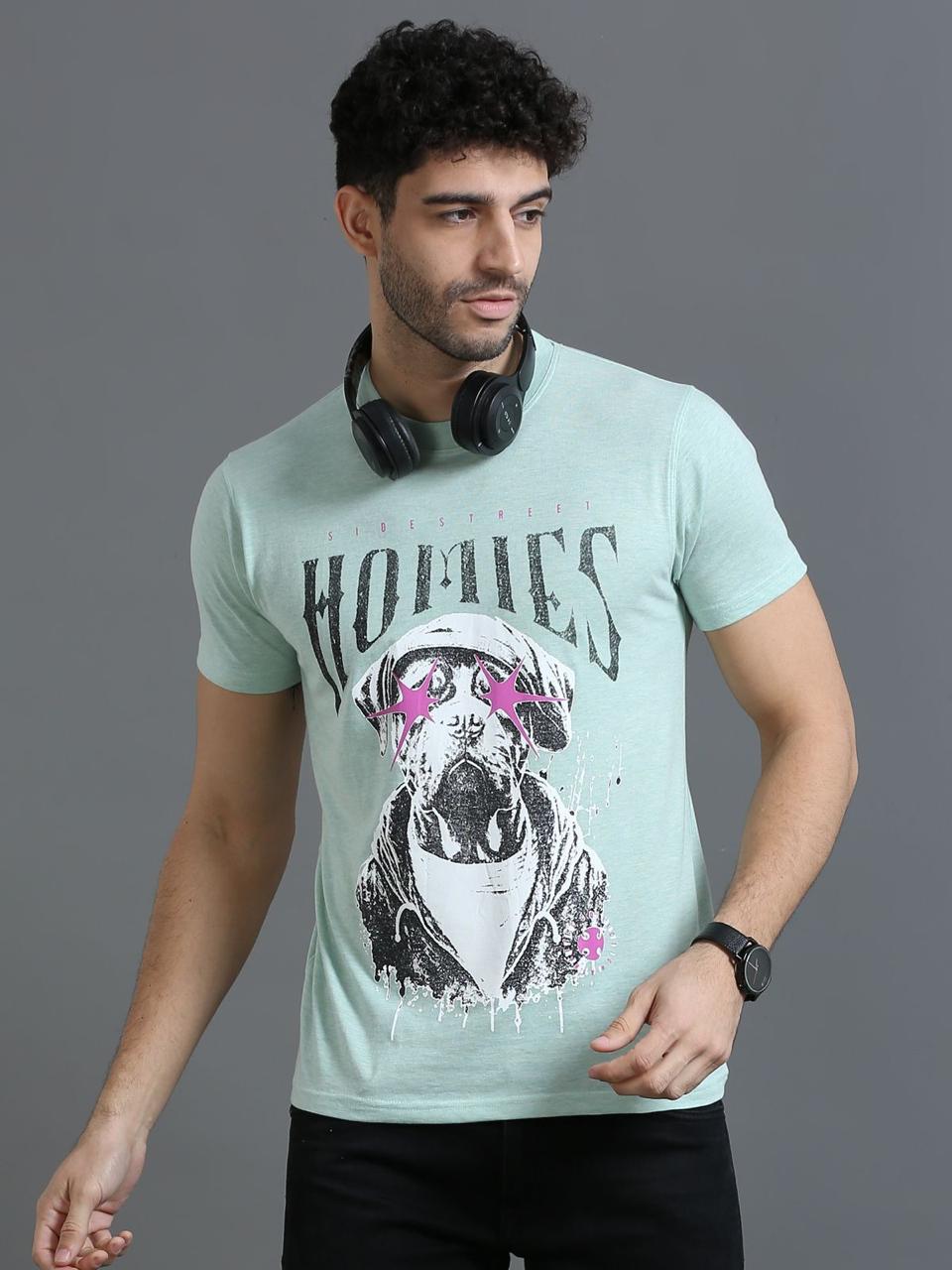 Homies Lightblue Printed Tee